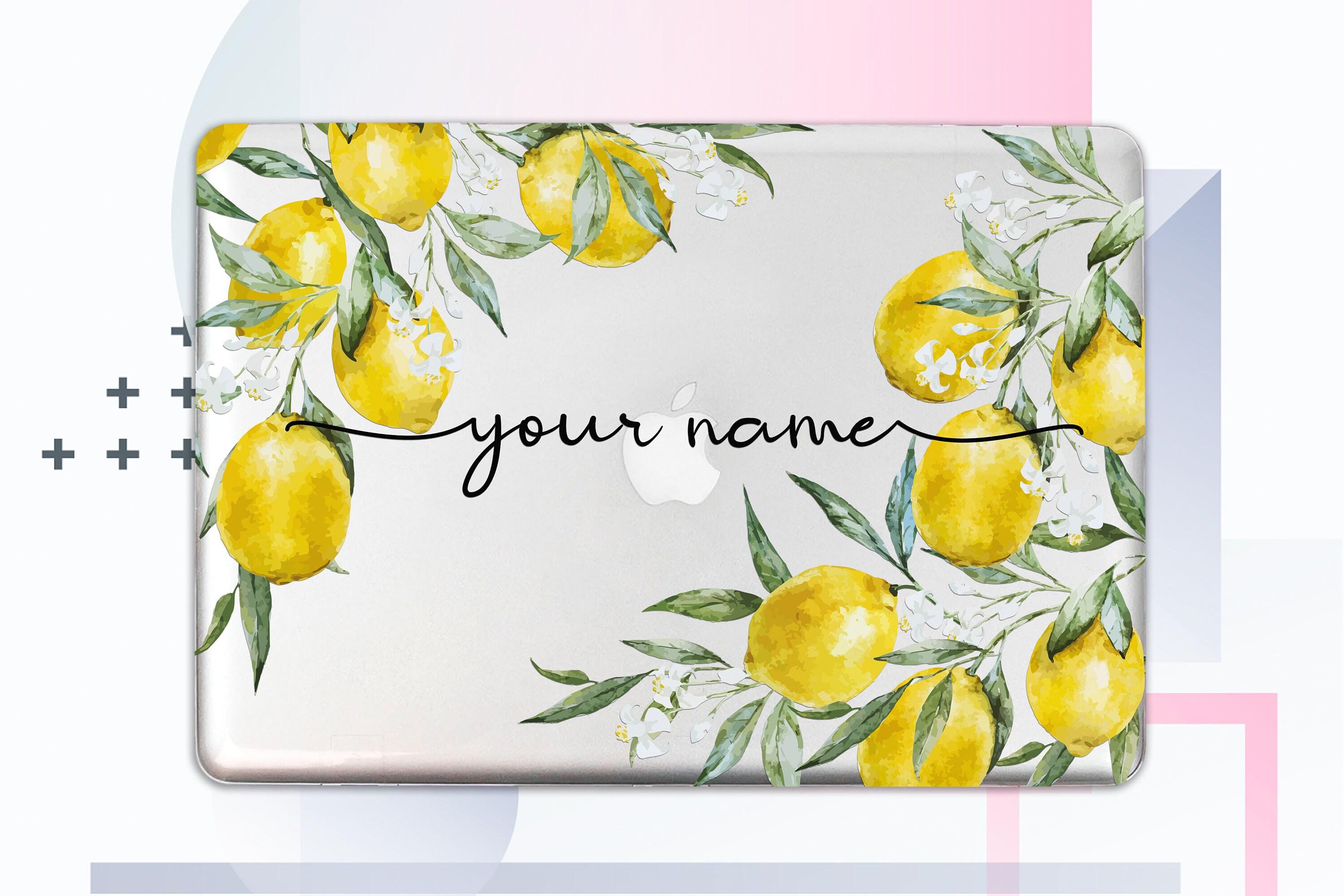 Lemon MacBook Hard Case: Citrus Watercolor Floral Cover - Etsy Canada
