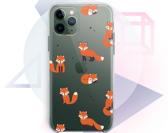 Cute Fox iPhone 13 Pro Max Case iPhone 14 Pro Case Red Fox iPhone 13 Mini Case iPhone 12 Pro Max Case Animal Print Pixel 5 5G Cases GA0180