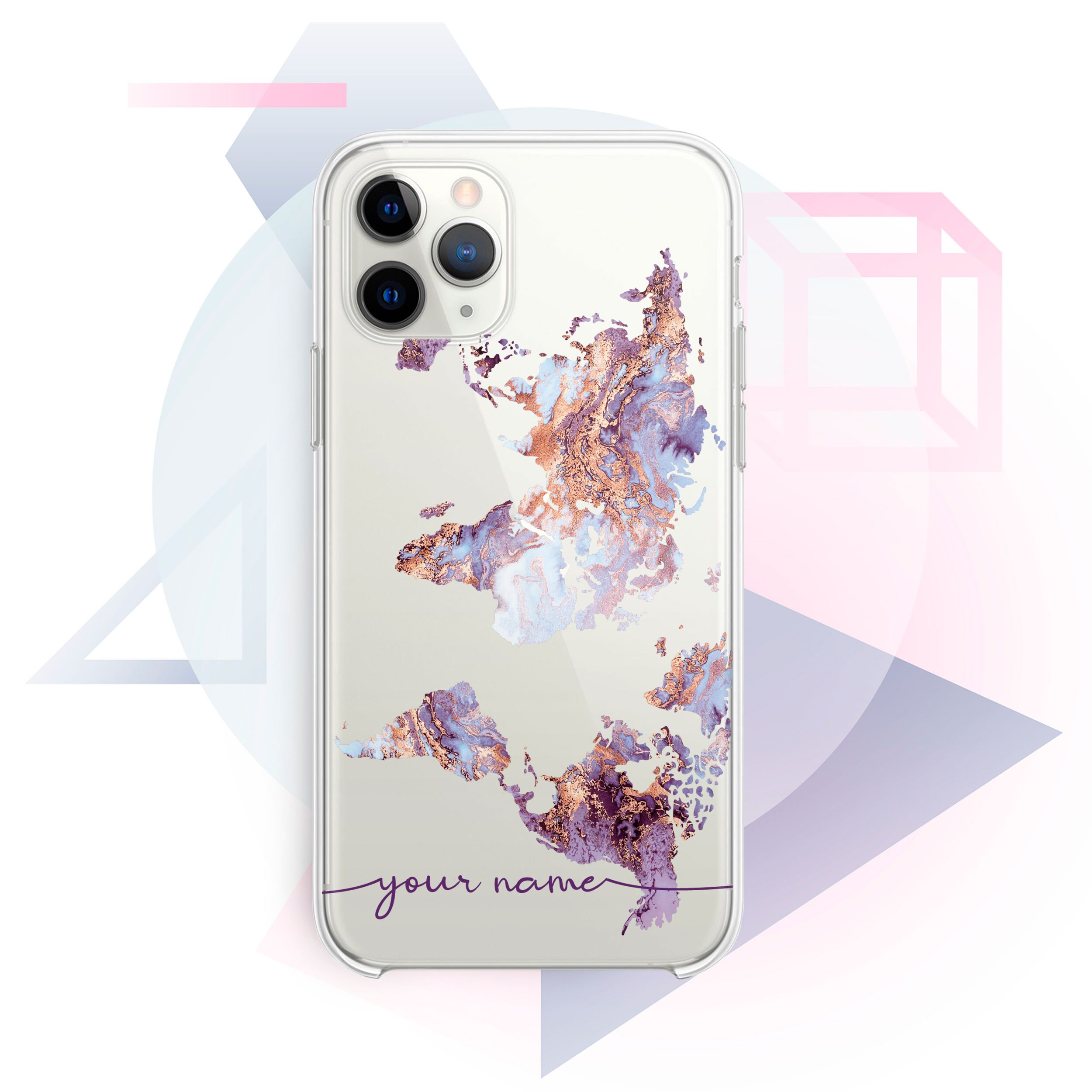 World Map Phone Case iPhone 13 Pro Max Case For iPhone 13 Pro Case Marble iPhone 13 Mini Case Phone 12 Pro Silicone Case iPhone 12 GA0075