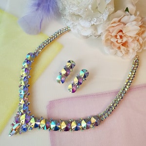 Necklace Earrings Ballroom Latin Dance Accessory Jewelry Rhinestone Dancing Costume Competition
