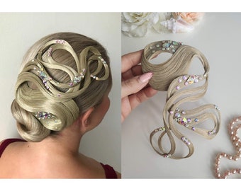 Hairpiece Ballroom Jewelry Latin Dance Hair Dress Accessory Rhinestone Dancing Costume Competition Hairstyle