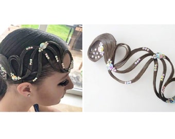 Hairpiece Ballroom Jewelry Latin Dance Hair Dress Accessory Rhinestone Dancing Costume Competition Hairstyle