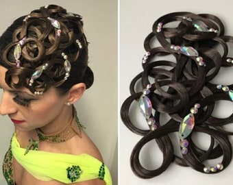 Hairpiece Ballroom Jewelry Latin Dance Hair Dress Accessory - Etsy Denmark Hairpiece Ballroom Jewelry Latin Dance Hair Dress Accessory - Etsy Denmark