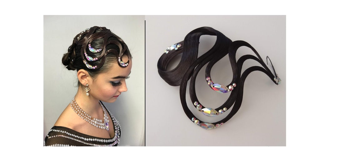 Competition top hair pieces