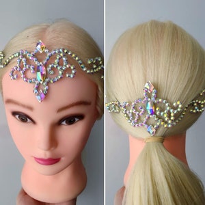 Ballroom Jewelry Headpiece Hairpiece Applique Lace Latin Ballroom Dance Dress Accessory Rhinestone Dancing Costume Competition Wedding