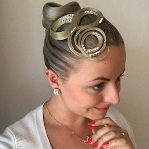 Hairpiece Ballroom Jewelry Latin Dance Hair Dress Accessory Rhinestone Dancing Costume Competition Hairstyle