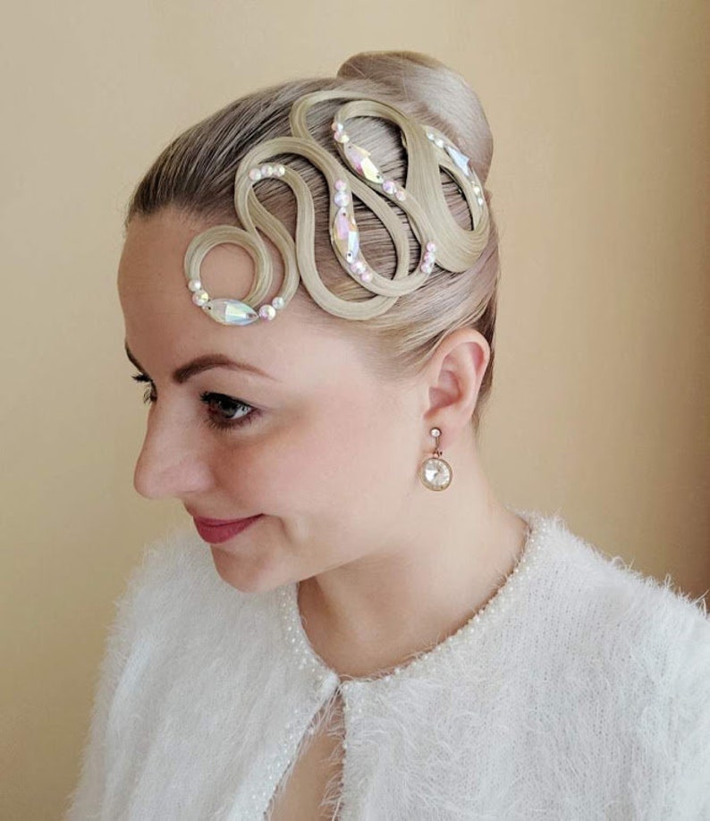 Hairpiece Ballroom Jewelry Latin Dance Hair Dress Accessory Etsy