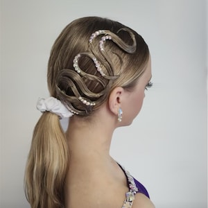 Hairpiece Ballroom Jewelry Latin Dance Hair Dress Accessory Rhinestone Dancing Costume Competition Hairstyle