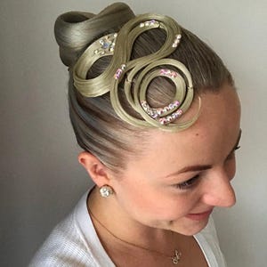 Hairpiece Ballroom Jewelry Latin Dance Hair Dress Accessory Rhinestone Dancing Costume Competition Hairstyle