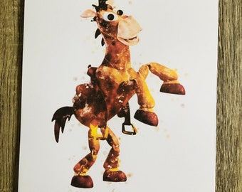Toy Story Bullseye Pferd Cowboy Woody Buzz Lightjahr Jessie Aquarell Druck DIGITAL DOWNLOAD