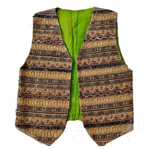 Banjara Embroidered Vest: Vintage Tribal Zari Kutch Bohemian Jacket
