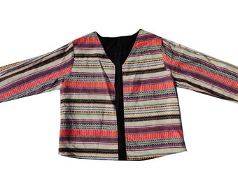 Chaqueta Banjara hecha a mano: abrigo tribal vintage bordado de Kutch