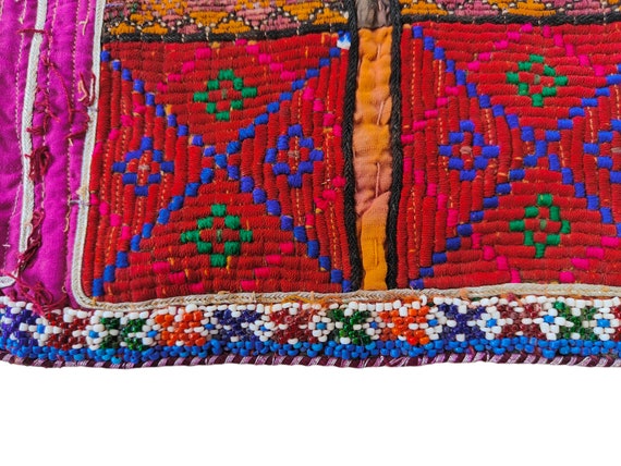 Banjara Yoke,afghani patch Mirror Work Hand Embro… - image 4