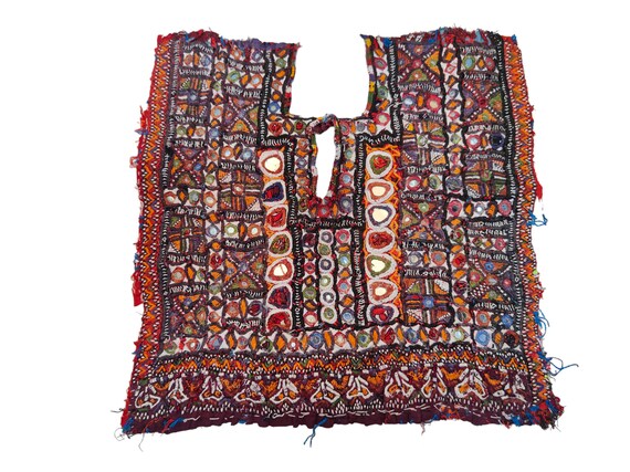 Banjara Yoke,afghani patch Mirror Work Hand Embro… - image 5