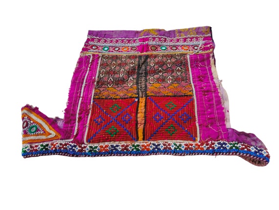 Banjara Yoke,afghani patch Mirror Work Hand Embro… - image 5