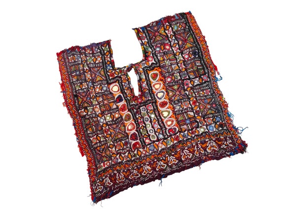 Banjara Yoke,afghani patch Mirror Work Hand Embro… - image 3