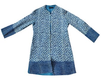 Abrigo acolchado Banjara hecho a mano: Chaqueta tribal vintage bordada