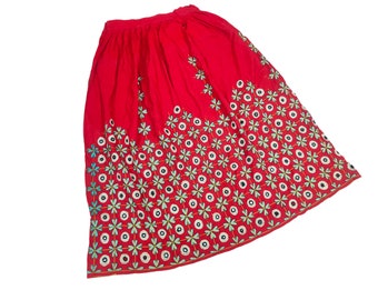 Hand made vintage banjara skirt,embroidered skirt,collectible tribal ethnic skirt,belly dance skirt,vintage skirt,boho skitrt,old gyspy skir