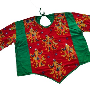 Banjara Choli top,Vintage Banjara Kutch Rabari Ethnic Embroidery ,Indian VintageBanjara,Tribal Banjara,Belly Dance Rabari Choli,Boho Choli