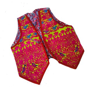 Vintage Banjara Embroidered Vest: Tribal Kutch Bohemian Jacket
