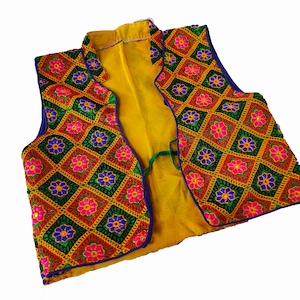 Vintage Banjara Embroidered Vest: Tribal Kutch Zari Jacket