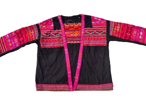 antique Tibetan work Jacket,Gujarati antique Embr… - image 2