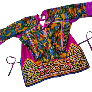 Banjara Choli,Vintage Banjara Kutch Rabari Ethnic Embroidery ,Indian VintageBanjara,Tribal Banjara,Belly Dance Rabari Choli,Boho Choli Tunic