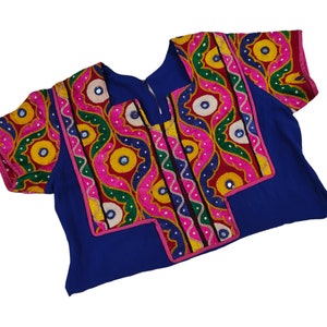 Banjara Choli top,Vintage Banjara Kutch Rabari Ethnic Embroidery ,Indian VintageBanjara,Tribal Banjara,Belly Dance Rabari Choli,Boho Choli