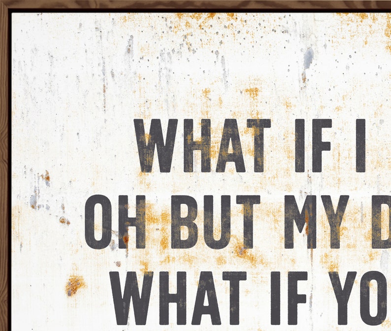 What If I Fall Sign Erin Hanson Quote Sign Motivational Etsy