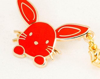 Zodiac: Year of the Rabbit - RAISED EARS RED - Lunar New Year 2023 Pin