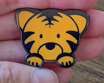 Orange Tiger Cute Hard Bengal Enamel Pin