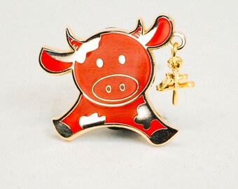 Zodiac: Year of the Ox - RED - Lunar New Year 2021 Pin