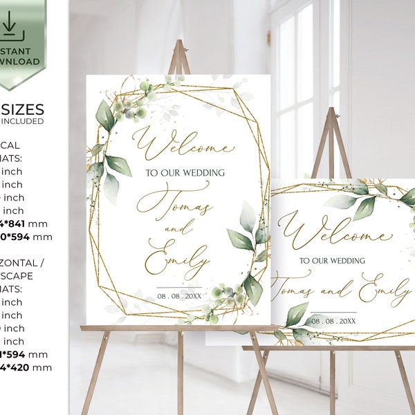 Wedding Welcome Sign Template | Welcome Plan Download | Printable Wedding Welcome Poster | Welcome Board | Welcome Planning sign ISABELLA