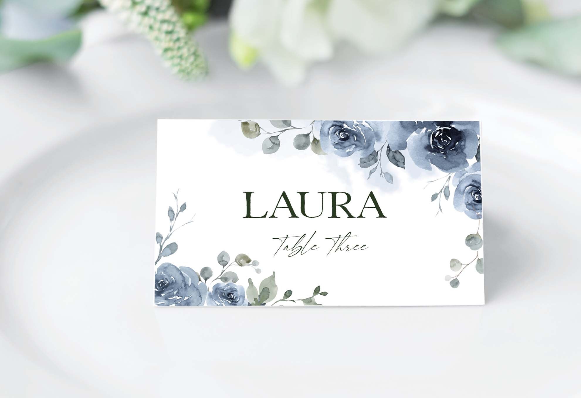 Place Card Template - Etsy