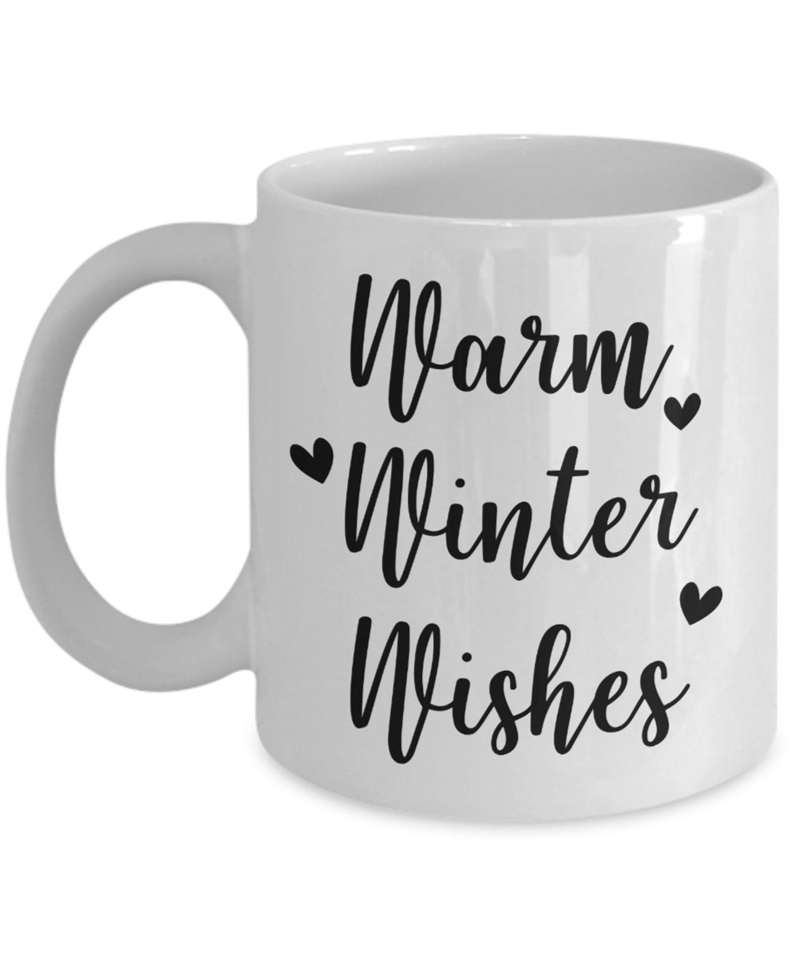 Warm Winter Wishes Mug Winter Mug Holiday Mug Christmas Etsy