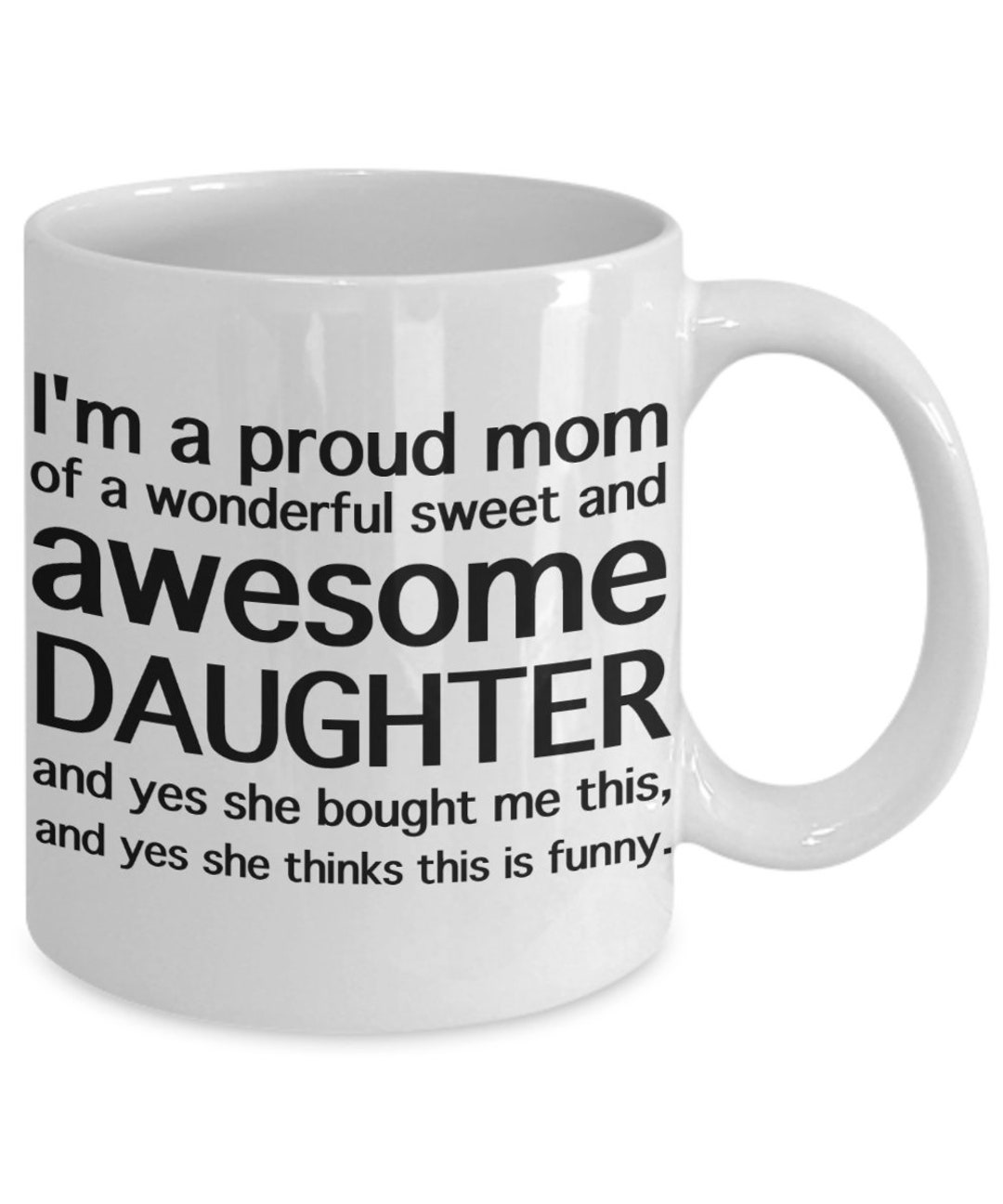 Funny Proud Mom of Daughter Mug Mom Mug Mom Gift Gift From Etsy UK