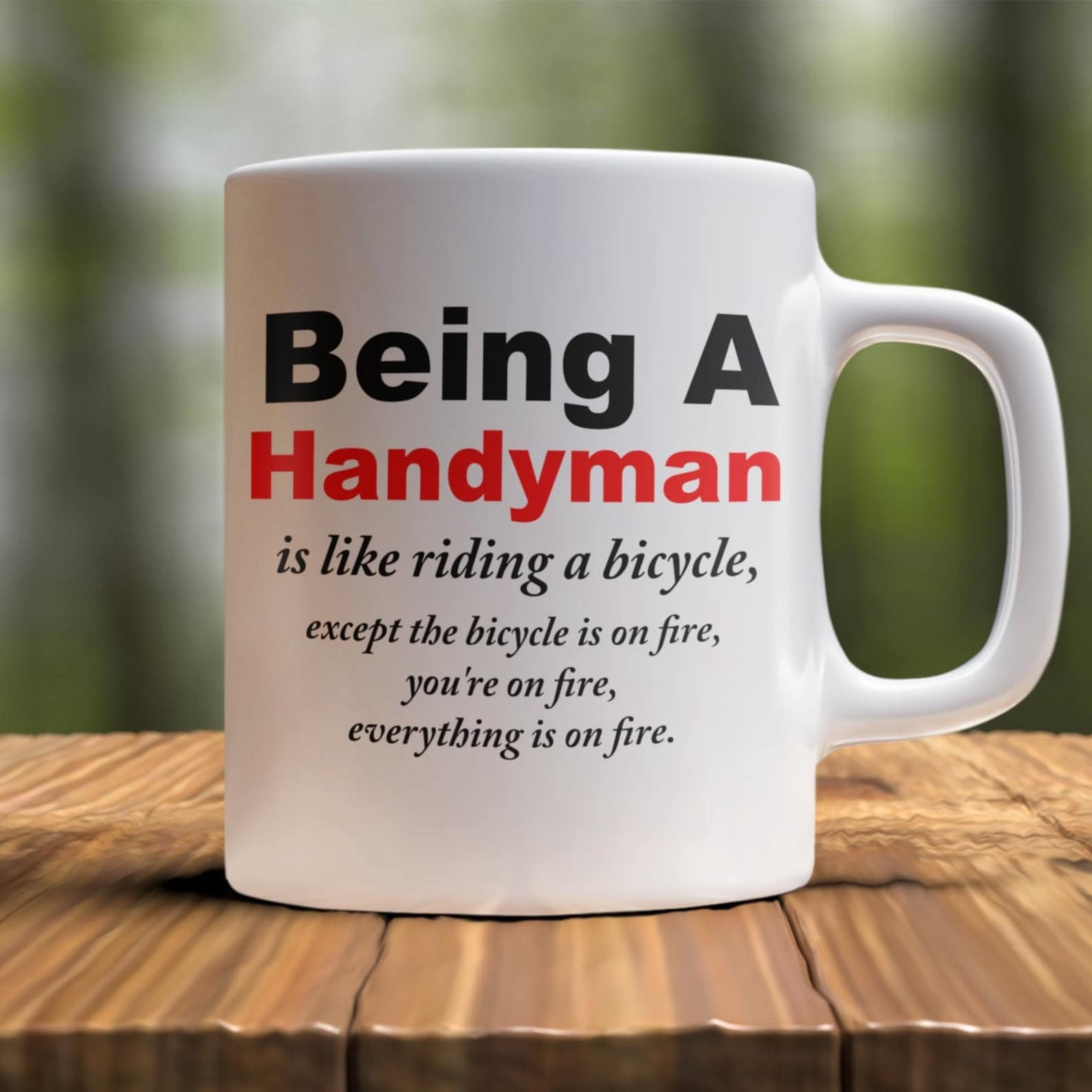 Funny Handyman Mug Handyman Gift Funny Dad Handyman Gift Etsy