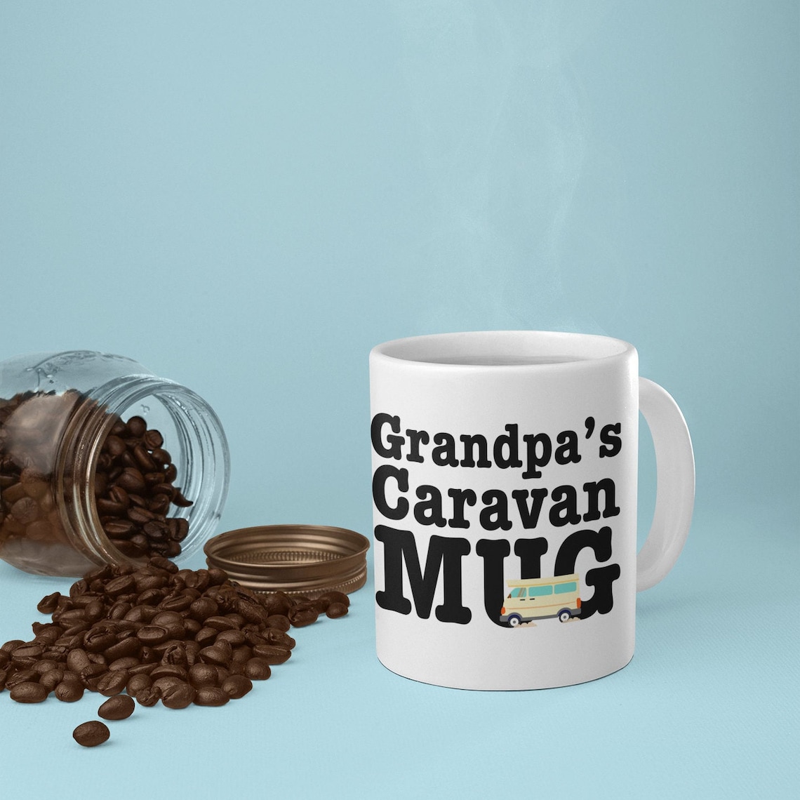 grandad caravan mug