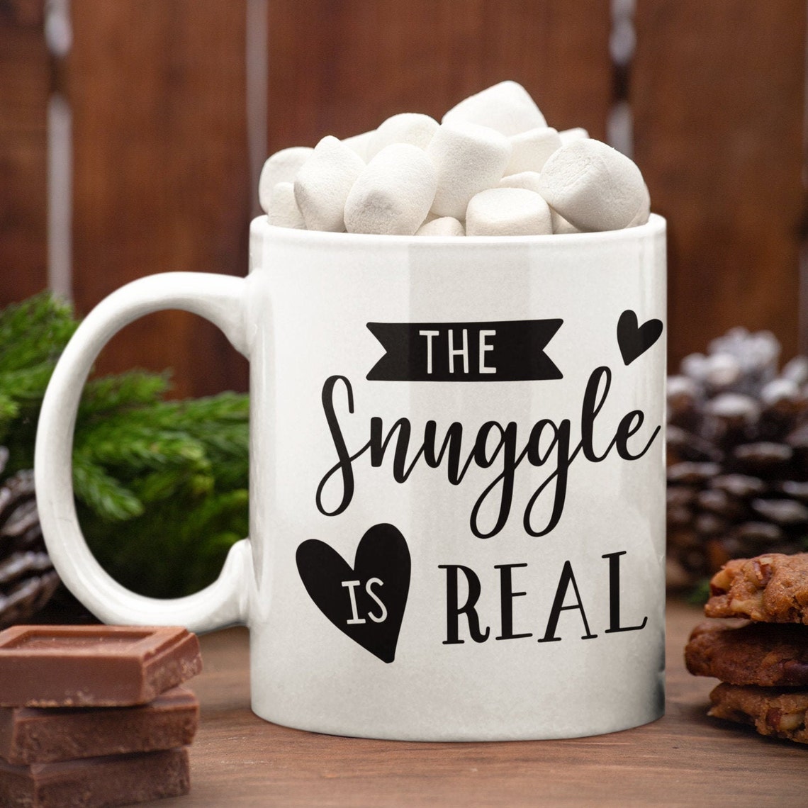 The Snuggle Is Real Mug Snuggle Is Real Valentines Day Mug Etsy 日本