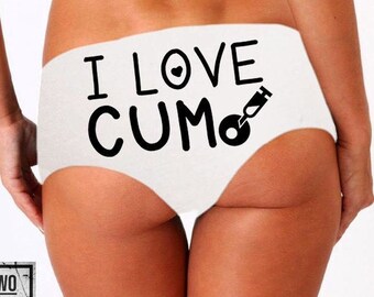 I Heart Cum Panties Etsy