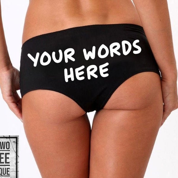 Custom Personalized Panties, With Your Words Custom Panties