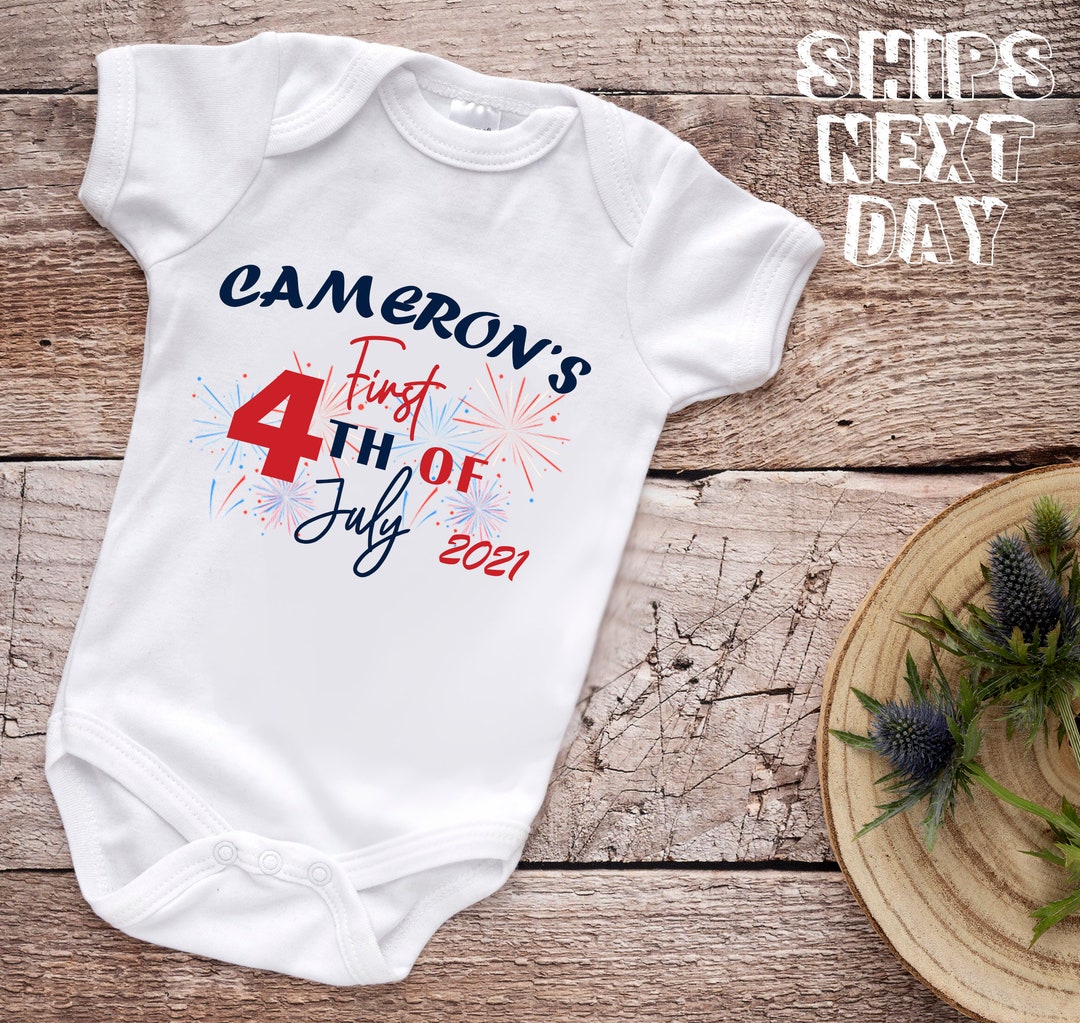 My First Fourth If July Baby Snapsuit First 4th of July Snapsuit for Baby Etsy UK