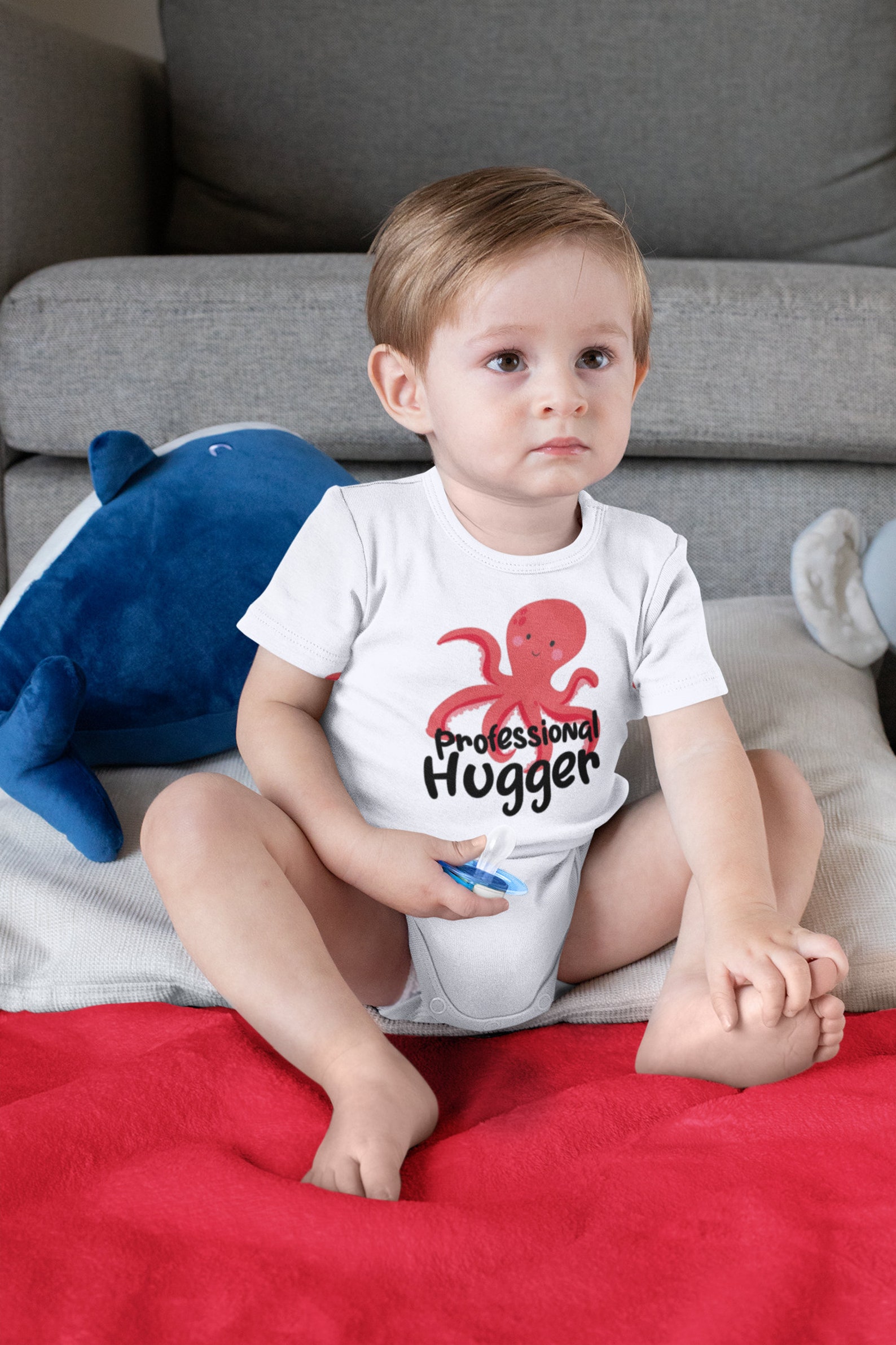 Professional Hugger Octopus Baby Onesie Etsy