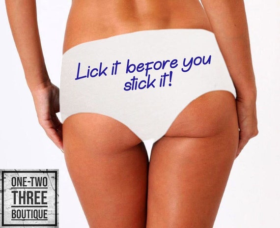 Lick It Before You Stick It Panties -  Ireland