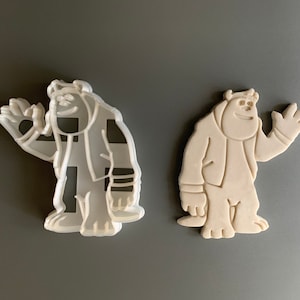 Cookie Cutter for Monsters Sullivan lovers Gingerbread Biscuit or Fondant Cutter