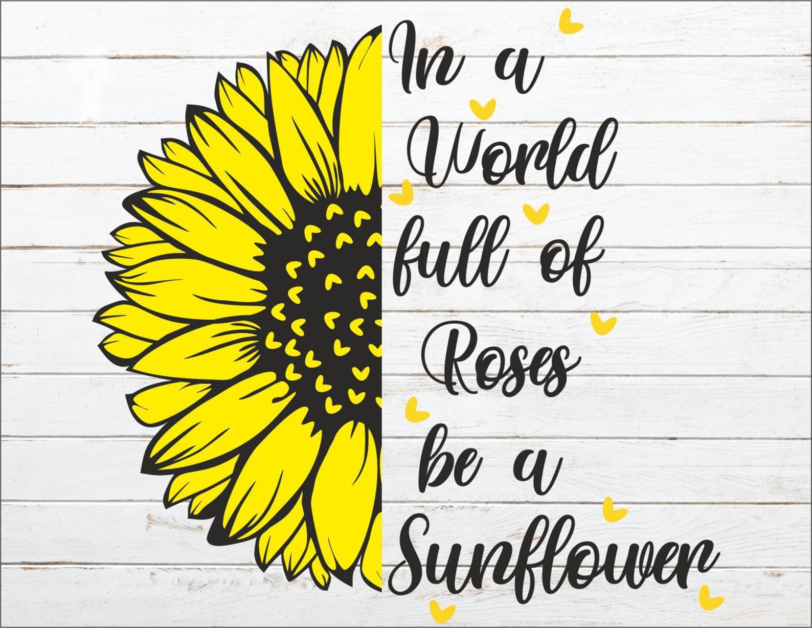 Be a Sunflower SVG Quote svg Sunflower VinylSunflower Cut | Etsy