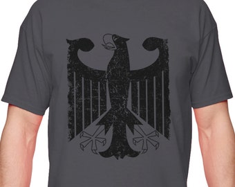Coat of Arms Deutschland Oktoberfest Futbol Junior T-Shirt German Black Eagle