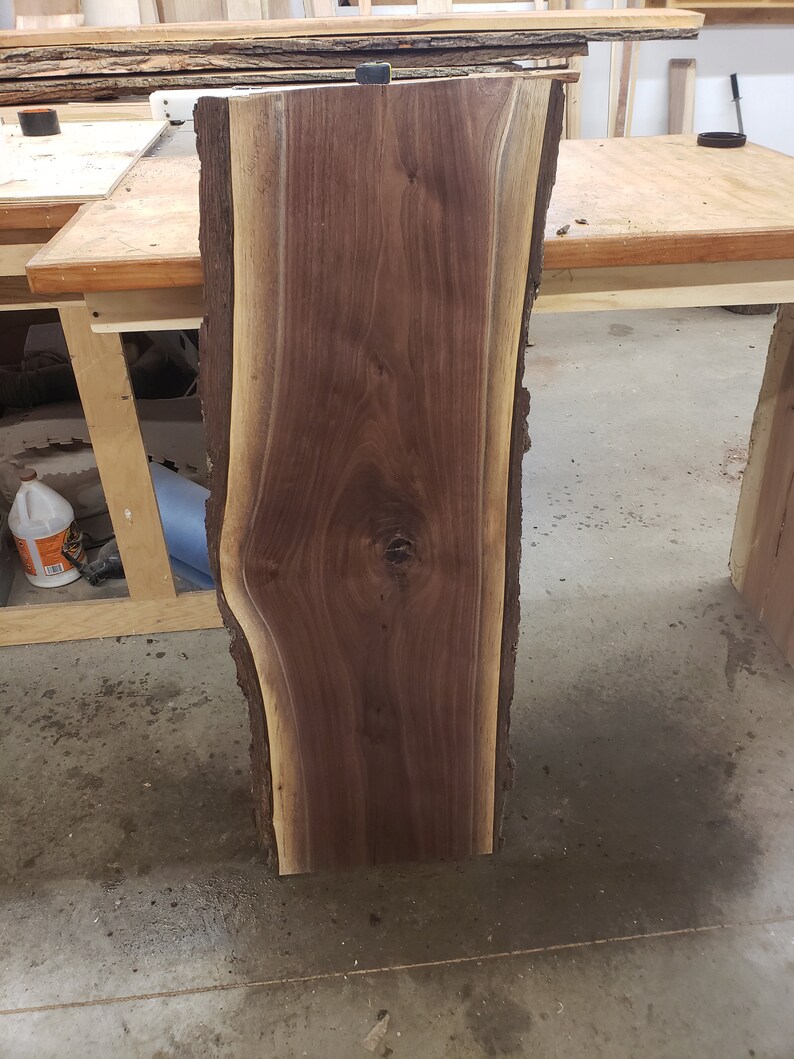 Walnut Live Edge Slab Flattened Planed Vacuum Kiln Dried 48quo Walnut Live Edge Slab Flattened Planed Vacuum Kiln Dried 48quo