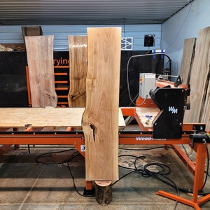 Spalted Maple Wood Slab. Live Edge, Kiln dried (68.5&quot;X14-16.5&quot;X1 1/2&quot;)