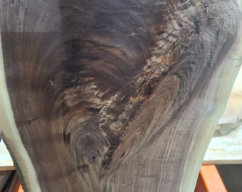 Live edge Walnut Wood Slab. Multi-Figured, planed, kiln dried. (66"X13"X1 1/4")